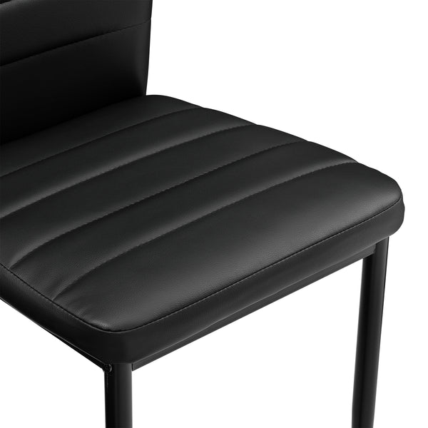[en.casa]® Matstol/Stol-set 6-Konstläder-i olika färger-96x43x52cm