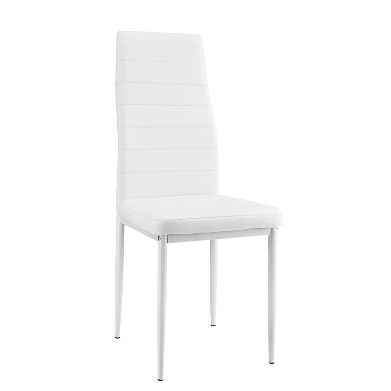 Måttskiss [en.casa]® Matstol/Stol-set 6-Konstläder-i olika färger-96x43x52cm