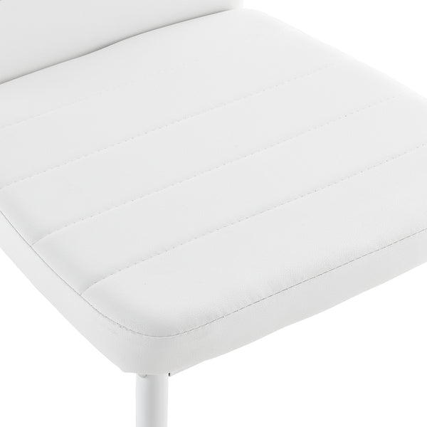 [en.casa]® Matstol/Stol-set 6-Konstläder-i olika färger-96x43x52cm