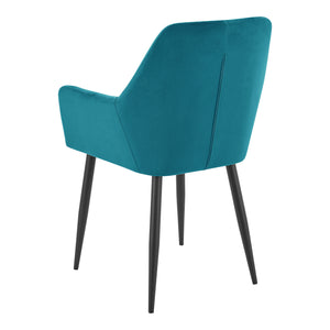 Karmstol Hollola set om 2 sammet stål 86x57x56 cm [en.casa] välj modell