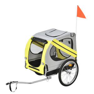 Cykelvagn Max. 26 kg Hundtransport Väderbeständig Gul/Blå pro.tec - premiumXL