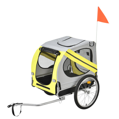 Cykelvagn Max. 26 kg Hundtransport Väderbeständig Gul/Blå pro.tec - premiumXL