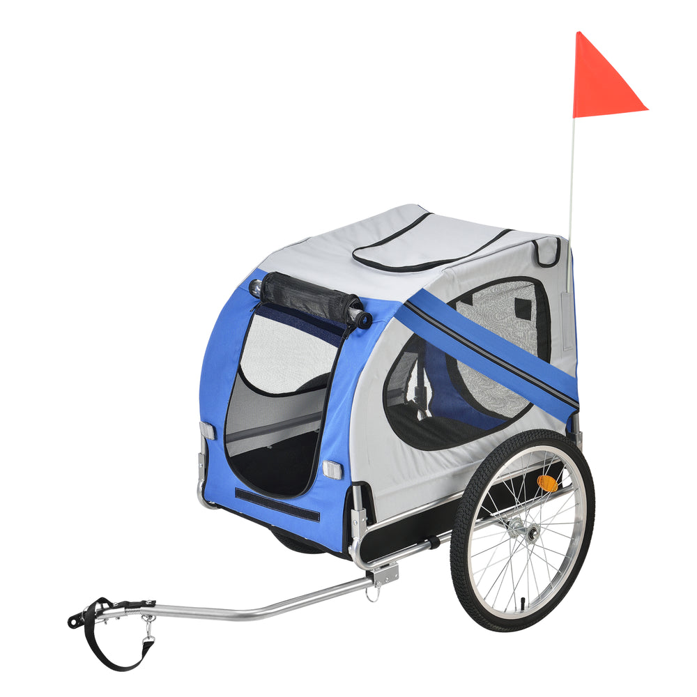 Cykelvagn Max. 26 kg Hundtransport Väderbeständig Gul/Blå pro.tec - premiumXL