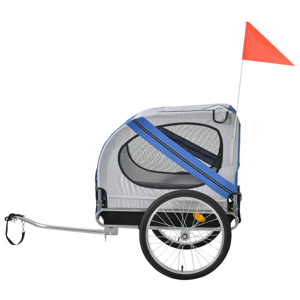 Cykelvagn för hundar 138x71x90cm stålram vattenavvisande max.26kg [pro.tec] i olika färger