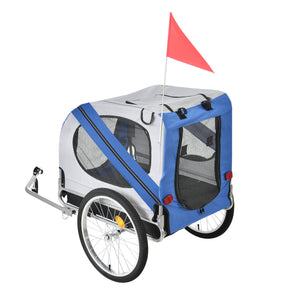 Cykelvagn för hundar 138x71x90cm stålram vattenavvisande max.26kg [pro.tec] i olika färger