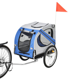 Cykelvagn för hundar 138x71x90cm stålram vattenavvisande max.26kg [pro.tec] i olika färger