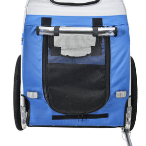 Cykelvagn för hundar 138x71x90cm stålram vattenavvisande max.26kg [pro.tec] i olika färger