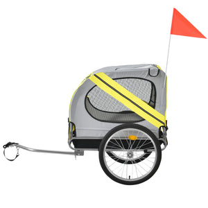 Cykelvagn för hundar 138x71x90cm stålram vattenavvisande max.26kg [pro.tec] i olika färger
