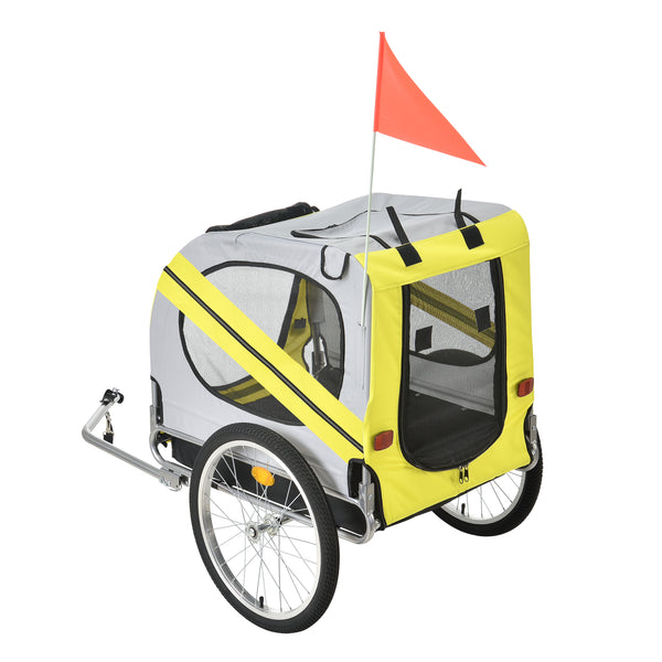 Cykelvagn för hundar 138x71x90cm stålram vattenavvisande max.26kg [pro.tec] i olika färger