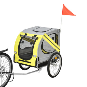 Cykelvagn för hundar 138x71x90cm stålram vattenavvisande max.26kg [pro.tec] i olika färger