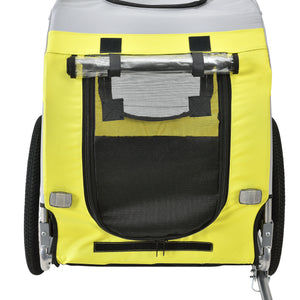 Cykelvagn för hundar 138x71x90cm stålram vattenavvisande max.26kg [pro.tec] i olika färger