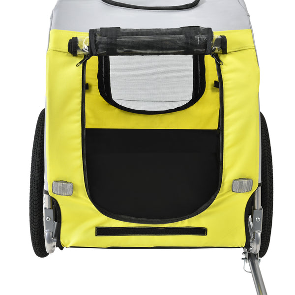 Cykelvagn för hundar 138x71x90cm stålram vattenavvisande max.26kg [pro.tec] i olika färger