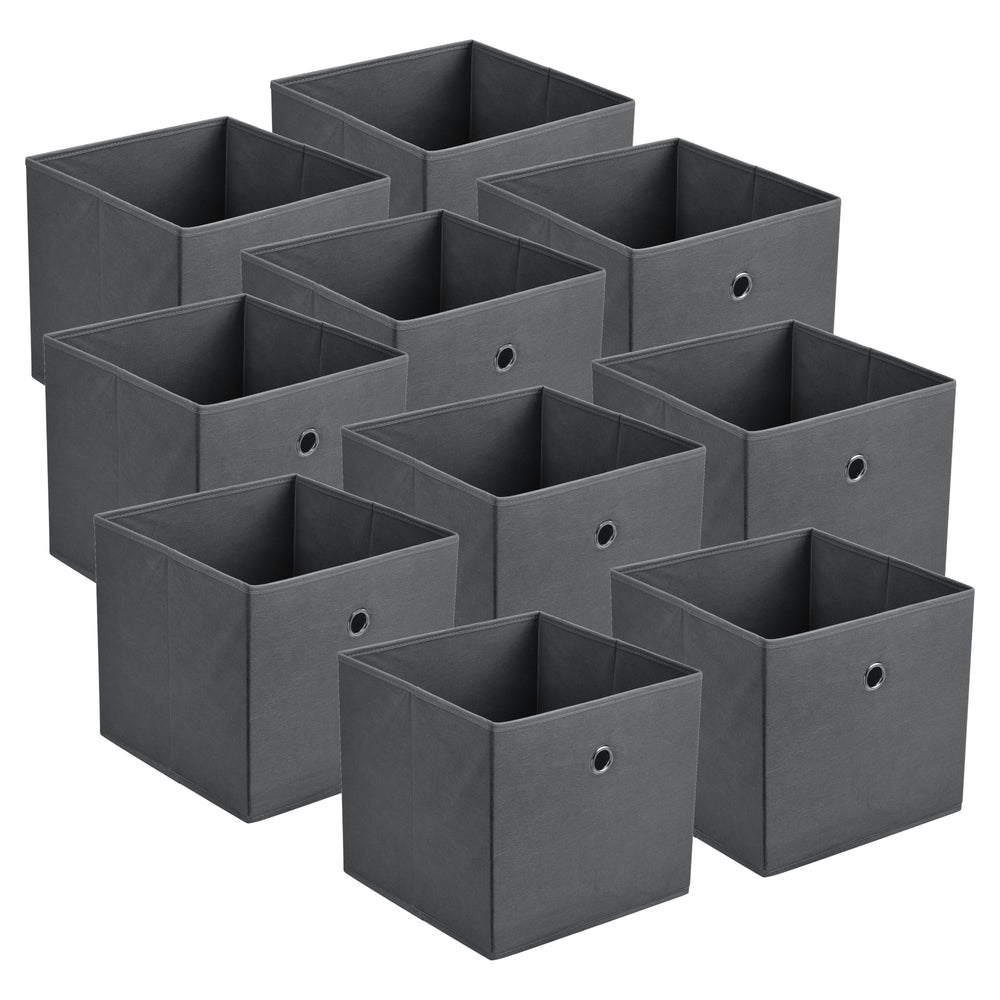 Hopfällbar förvaringslåda set om 10 28x30x30cm [en.casa] välj modell