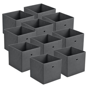 Hopfällbar förvaringslåda set om 10 28x30x30cm [en.casa] välj modell