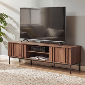 TV-bänk Kilmandar 160x40x49 cm valnötslook [en.casa]