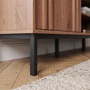 TV-bänk Kilmandar 160x40x49 cm valnötslook [en.casa]