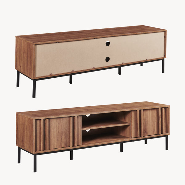 TV-bänk Kilmandar 160x40x49 cm valnötslook [en.casa]