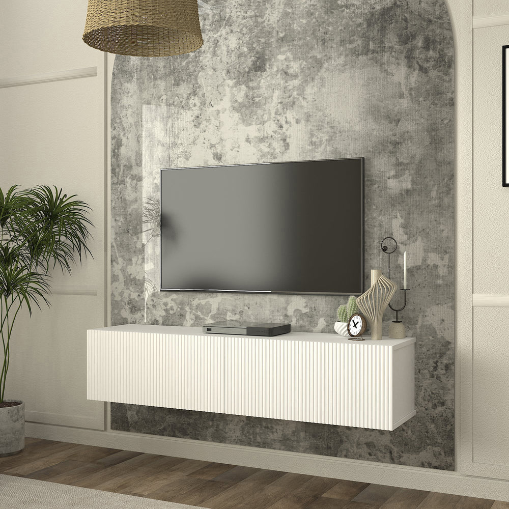 TV-bänk Verpsboga 135x31,5x30 cm [en.casa]