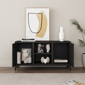 TV-bänk Kotka med dörrar [en.casa]