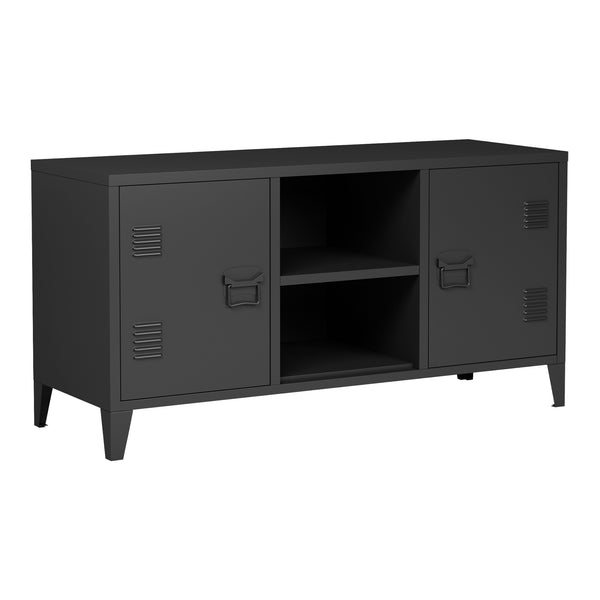 TV-bänk Kotka med dörrar [en.casa]