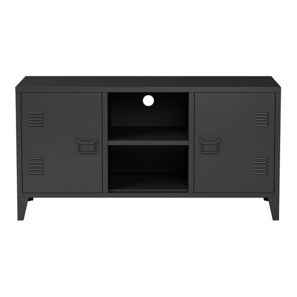 TV-bänk Kotka med dörrar [en.casa]