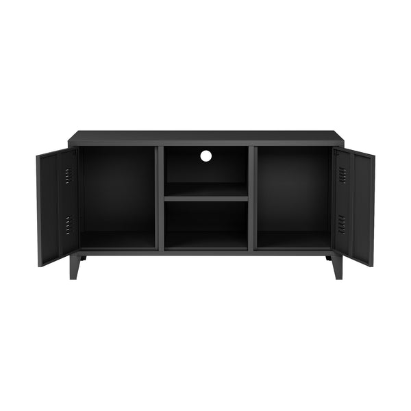 TV-bänk Kotka med dörrar [en.casa]