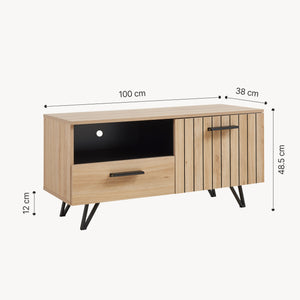 TV-bänk med noppor [en.casa]