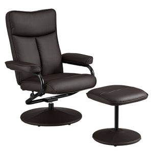 Relax fåtölj Lohja med fotpall ställbart ryggstöd 108x79x77cm metall [en.casa] välj modell