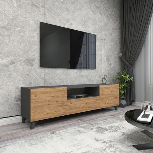 TV-bord Torsby med 3 dörrar [en.casa] - premiumXL