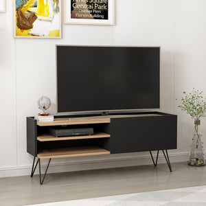 TV-bord Dronninglund Svart [en.casa] - premiumXL