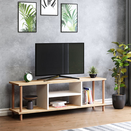 TV-bord Ærøskøbing med 2 hyllfack 43x120x29 cm olika färger [en.casa] - premiumXL