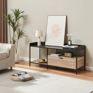 TV-bord Belana 120x40x54 cm Svart/Eklook [en.casa] - premiumXL