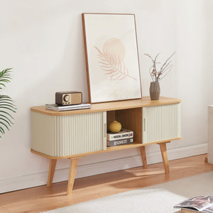Tv-bänk Tysvær 120x40x58 cm natur [en.casa] 