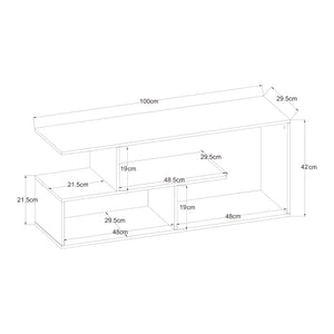 Tv-bänk Anän 100x29,5x42 cm [en.casa]