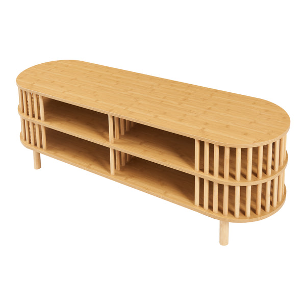 TV-bord Jarvenpaa bambu [en.casa]