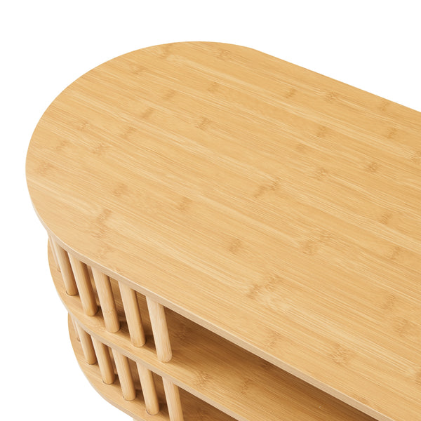 TV-bord Jarvenpaa bambu [en.casa]
