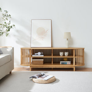 TV-bord Jarvenpaa bambu [en.casa]