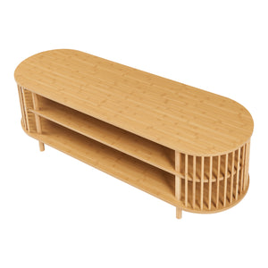 TV-bord Jarvenpaa bambu [en.casa]