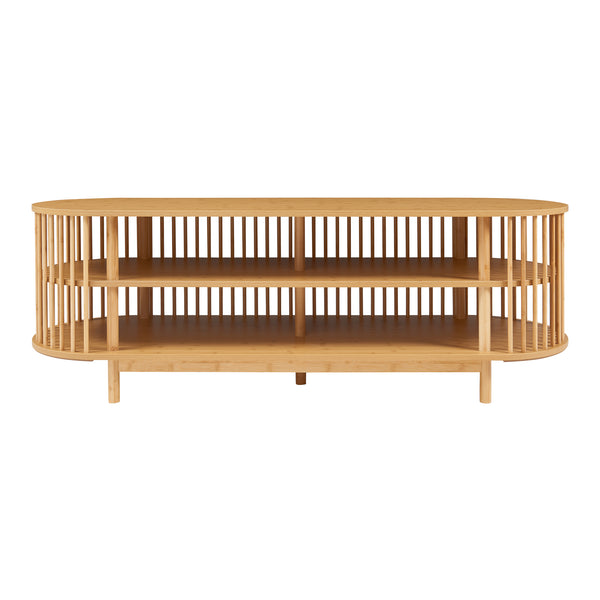 TV-bord Jarvenpaa bambu [en.casa]