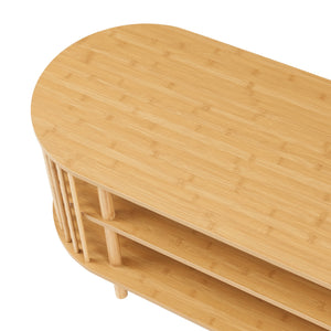 TV-bord Jarvenpaa bambu [en.casa]