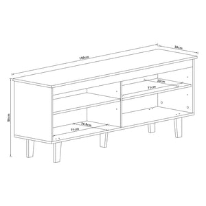 Tv-bänk Stenløse 58x150x38 cm [en.casa] välj modell