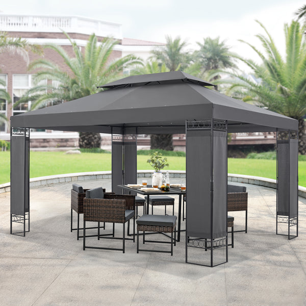 Marquee Lanciano Pavilion 400x300x265cm i olika färger [en.casa]
