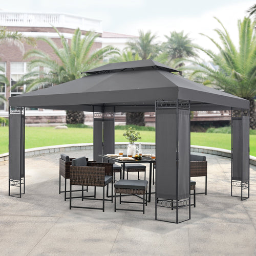 Marquee Lanciano Pavilion 400x300x265cm i olika färger [en.casa]
