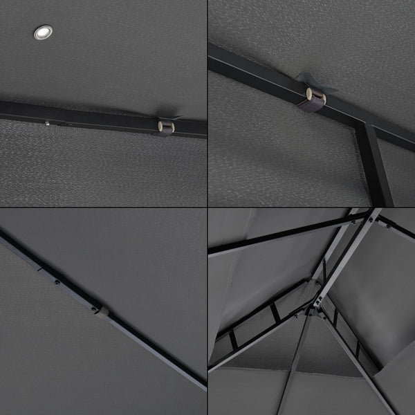 Marquee Lanciano Pavilion 400x300x265cm i olika färger [en.casa]