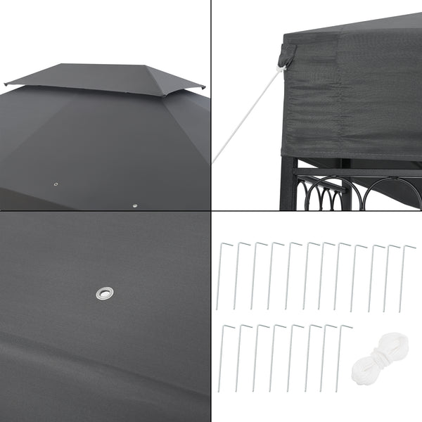 Marquee Lanciano Pavilion 400x300x265cm i olika färger [en.casa]