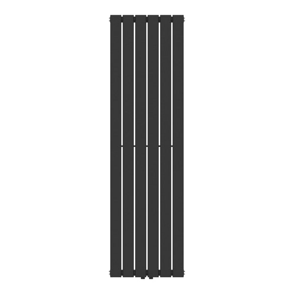 Designradiator Nore Svart 160x45cm Enkelt lager 790W [neu.haus]