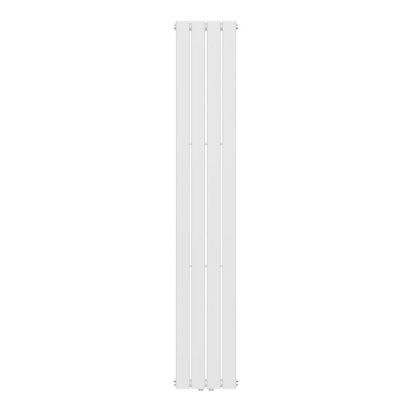 Designradiator Nore Vit 180x30cm Enkelrad 598W [neu.haus]