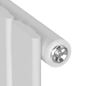 Designradiator Nore Vit 180x30cm Enkelrad 598W [neu.haus]