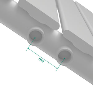 Designradiator Nore Vit 60x30cm Enkelskikt 249W [neu.haus]