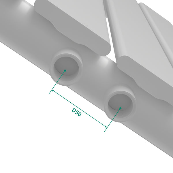 Designradiator Nore Vit 60x30cm Enkelskikt 249W [neu.haus]